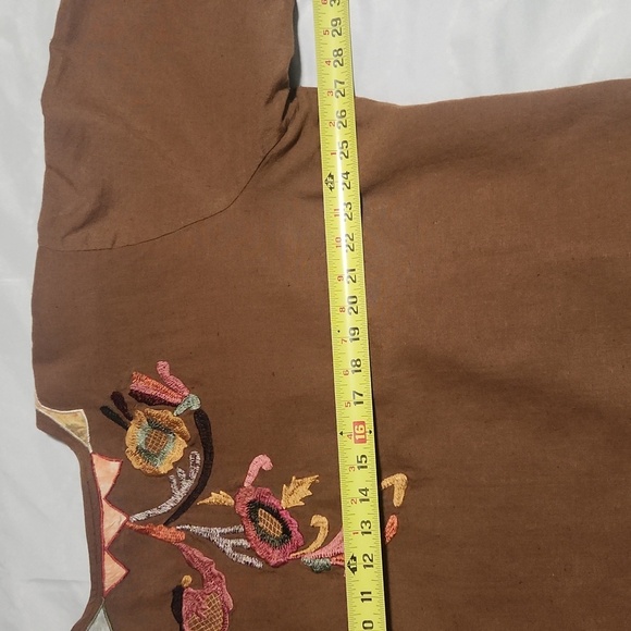 INDIGO MOON Brown Embroidered Women's Jacket. Size 2X. - Picture 7 of 11